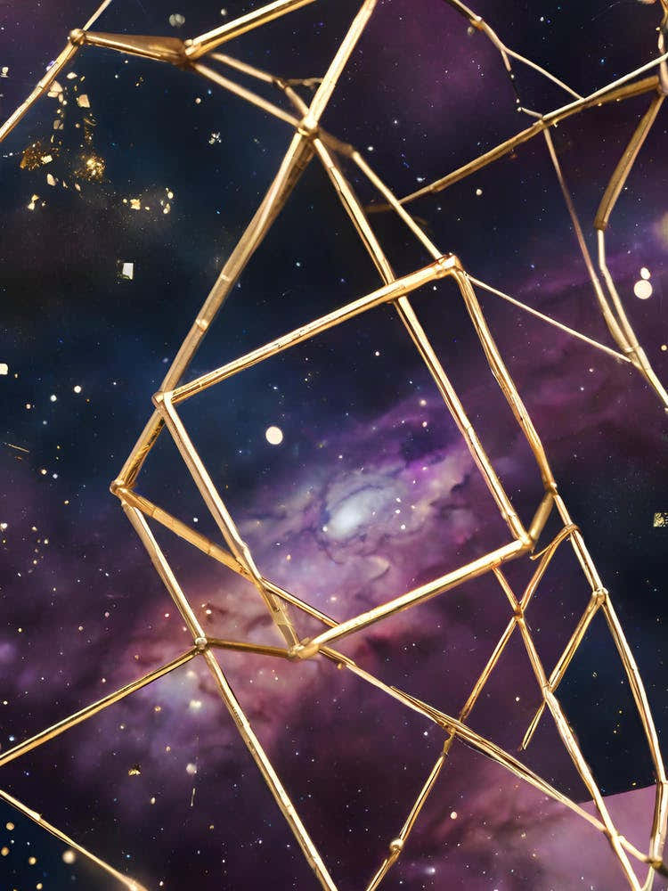 Gold Space Wallpaper