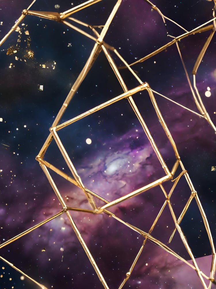 Gold Space Wallpaper