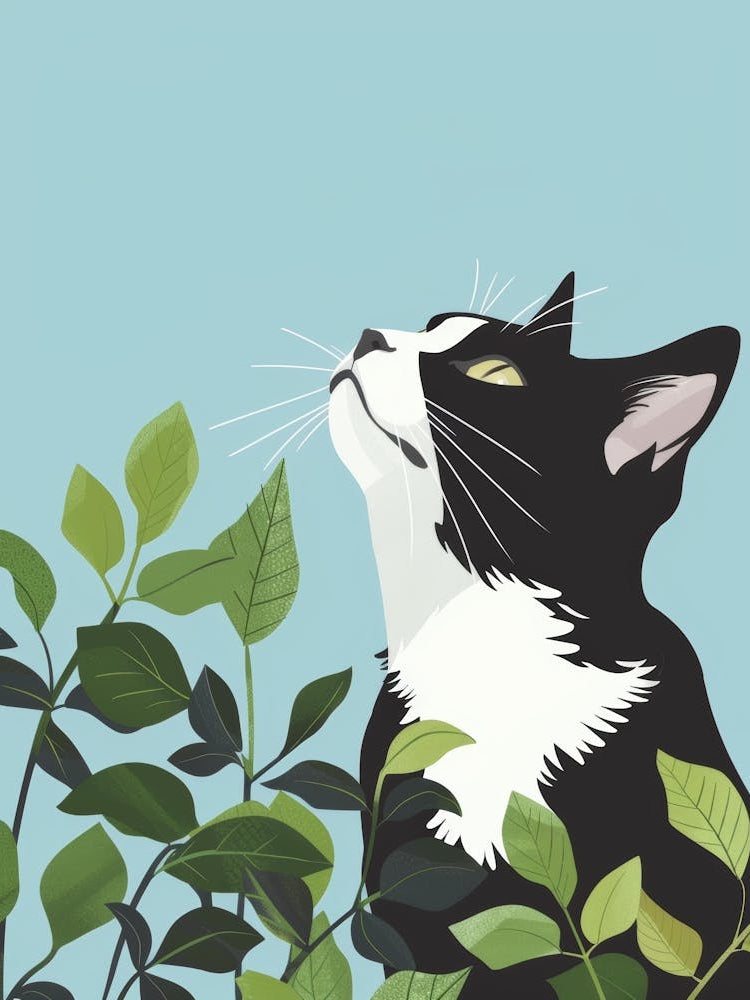 Cat In The Garden 23