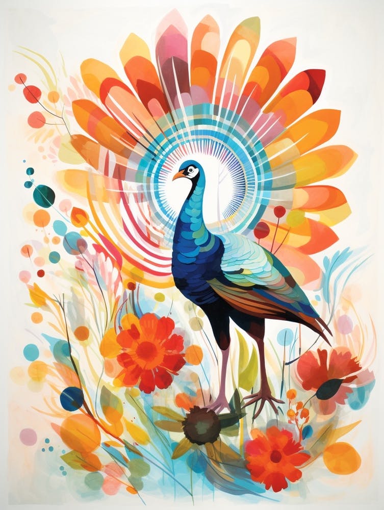 Bird Painting Collage Turkey 1