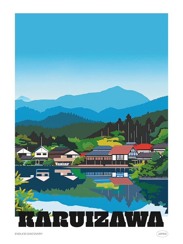 Karuizawa Japan 1 Colourful Travel Poster