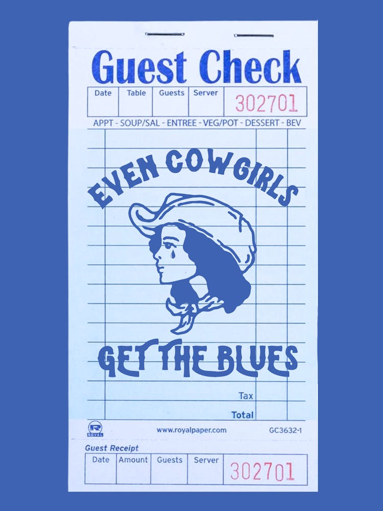Even Cowgirls Get The Blues | Guest Check