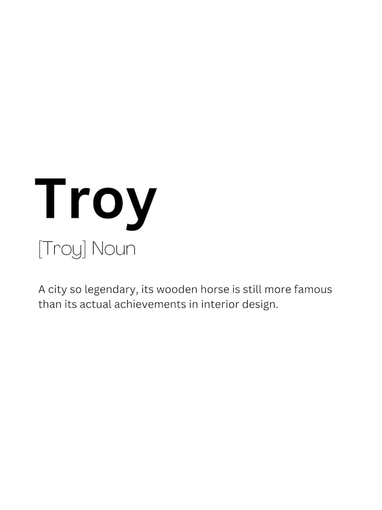 Troy Definition Meaning