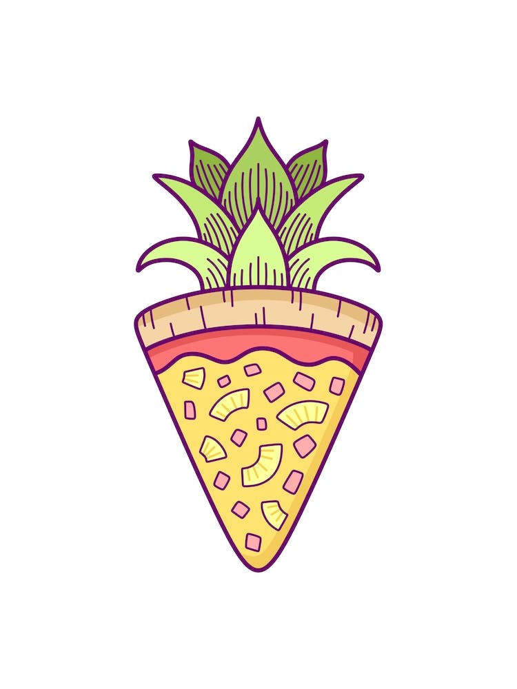 Pineapple Pizza Coat Of Arms