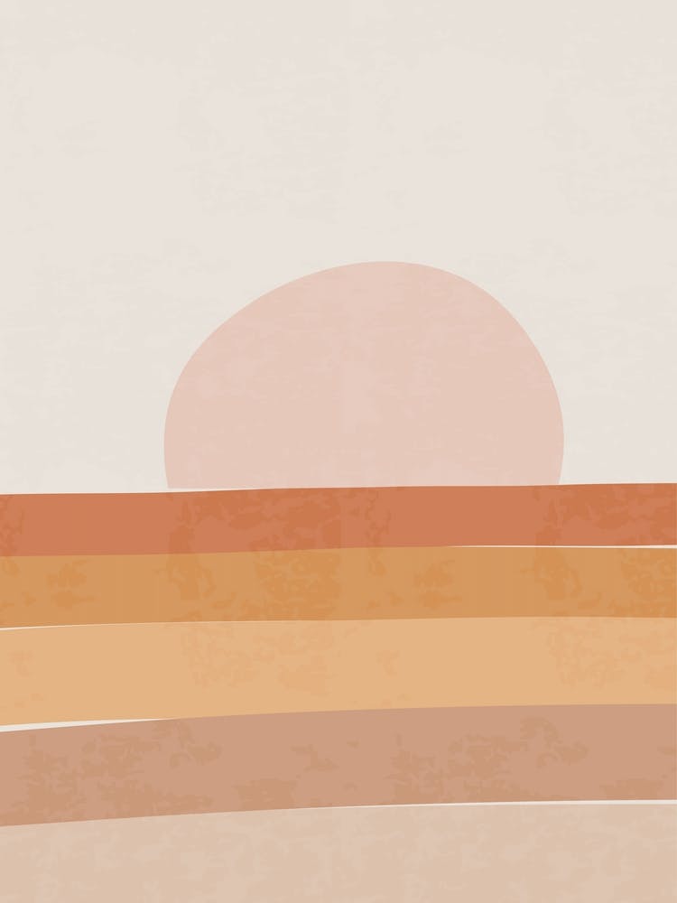 Bohemian Minimal Abstract Sunset