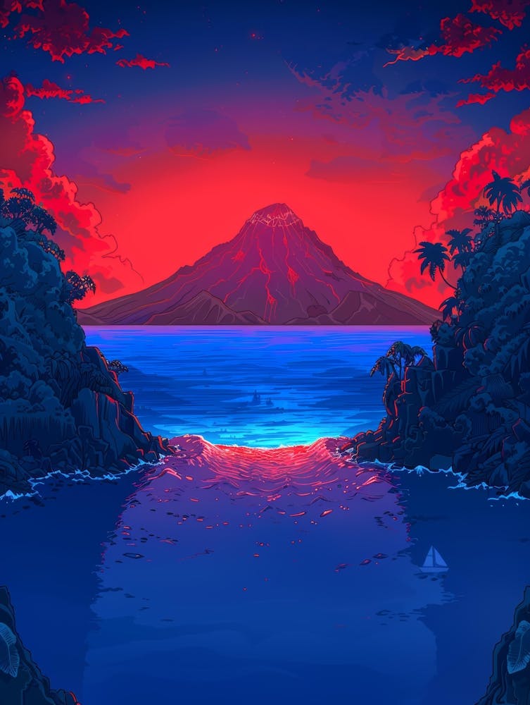 Sunset Over The Ocean 87