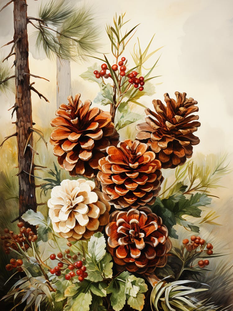 Nature's Elegance: Pine Cone Seeds in Oil