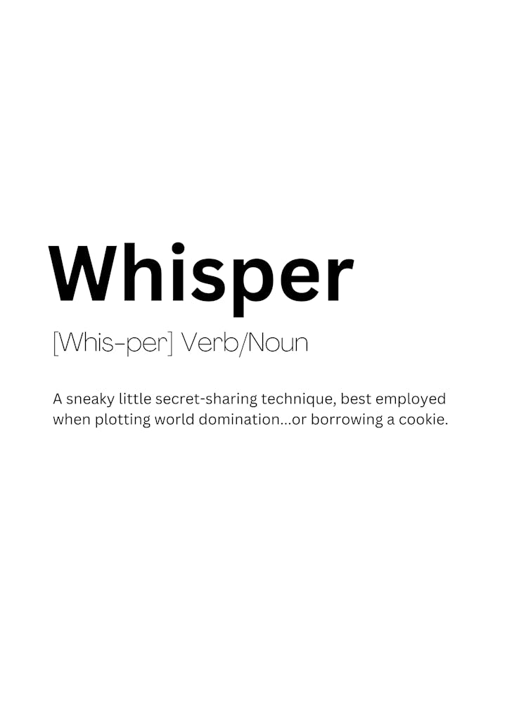 Whisper Definition Meaning