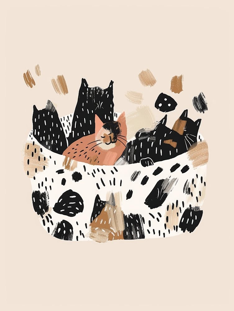Cats In A Basket