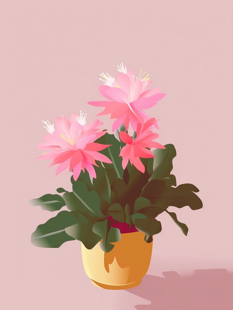 Easter Cactus Illustration 1