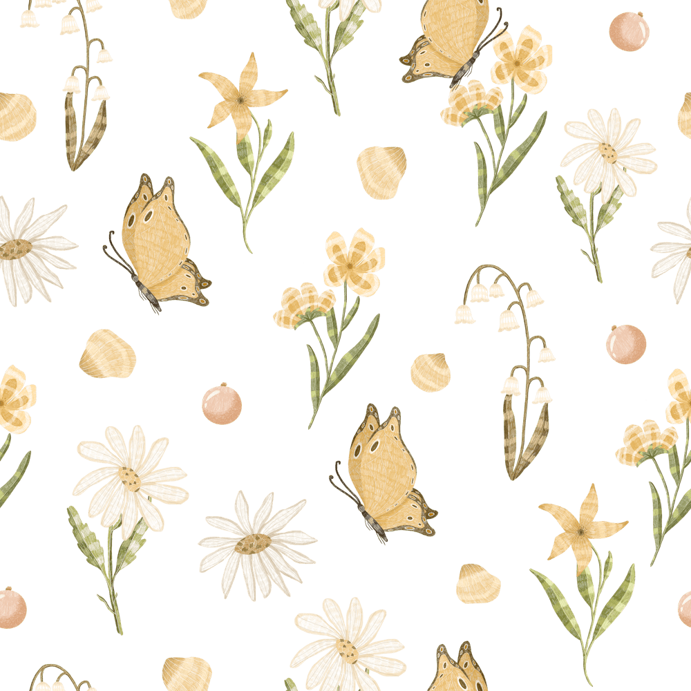 Butterfly and daisy