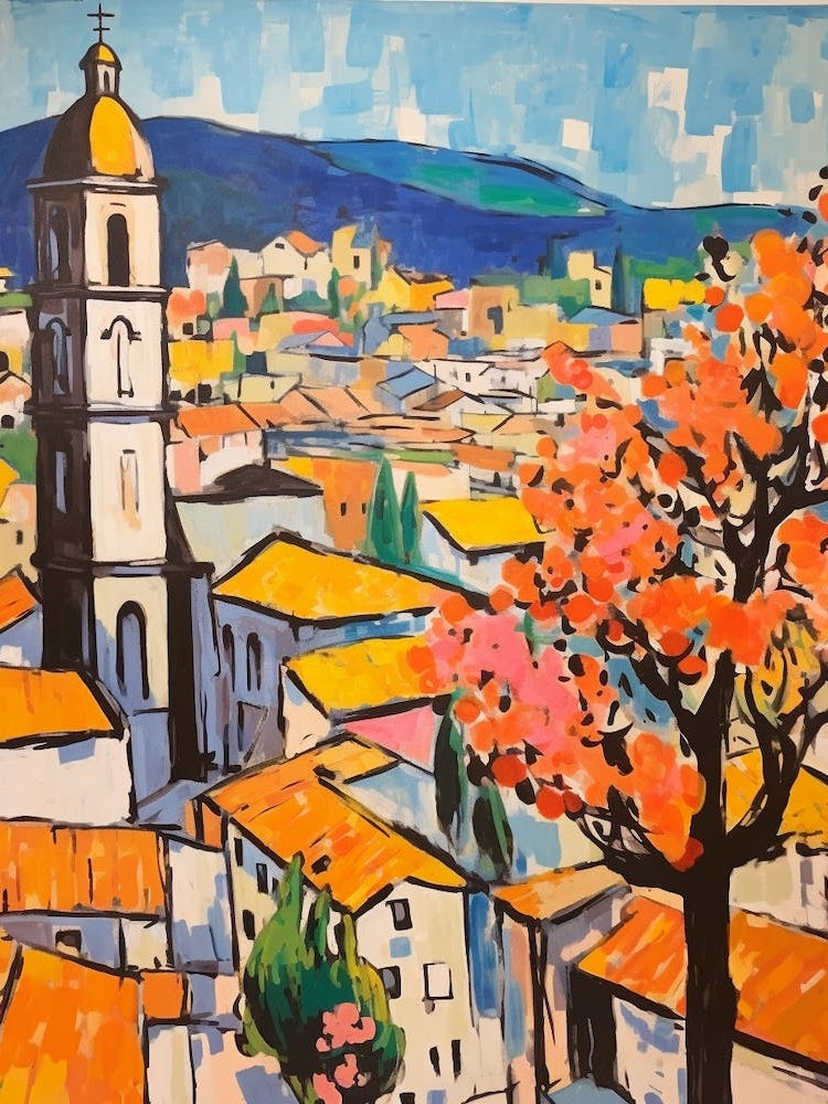 Arezzo Italy 4 Fauvist Painting