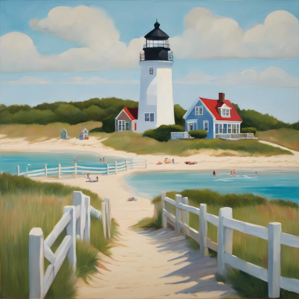 Cape Cod, Massachusetts Series. Style of David Hockney 3