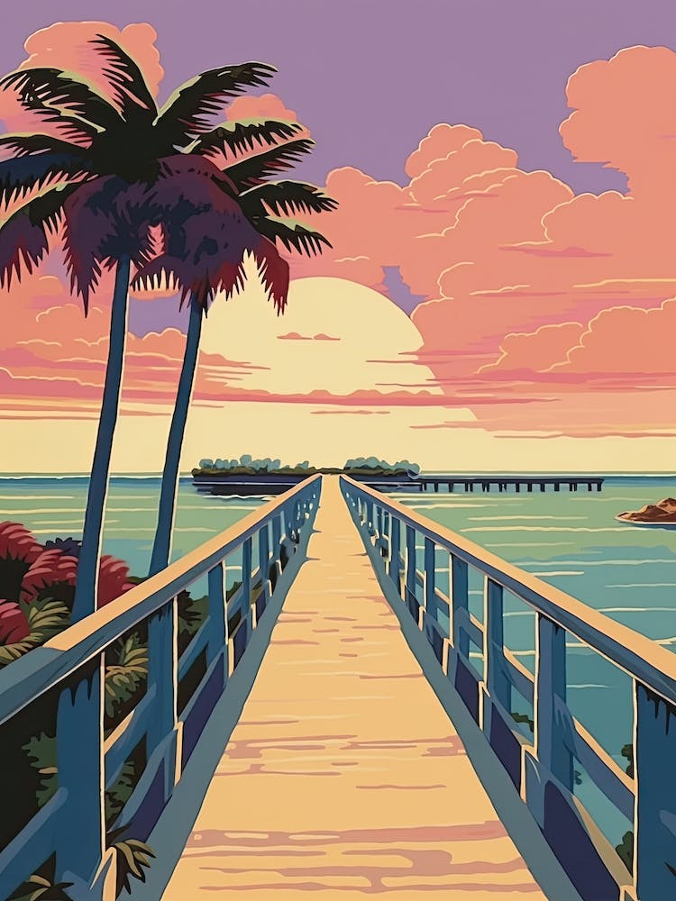 Seven Mile Bridge, Florida, United States, Colourful 2