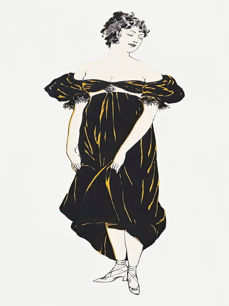 Vintage Flapper Woman, Edward Penfield