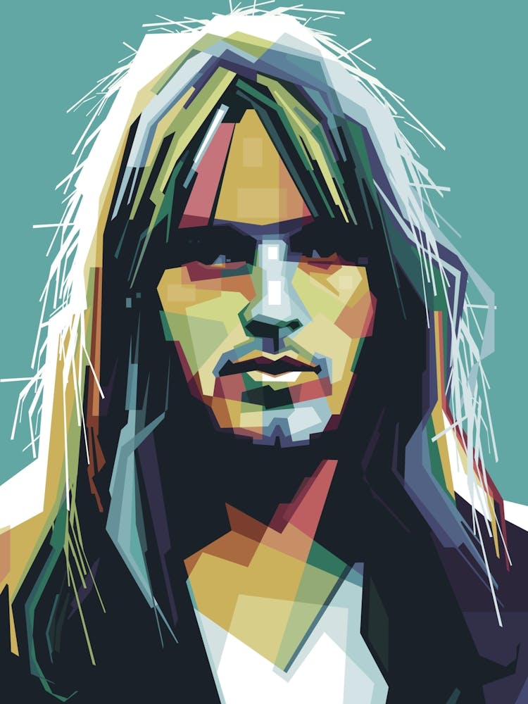 David Gilmour WPAP Pop Art