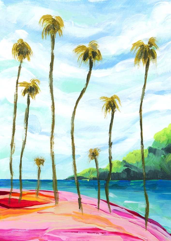 Tropical Palm Trees Landscape