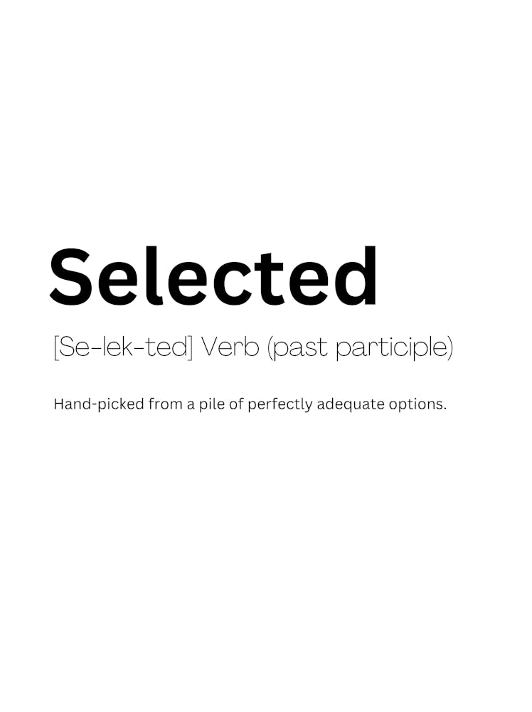 Selected Definition Meaning