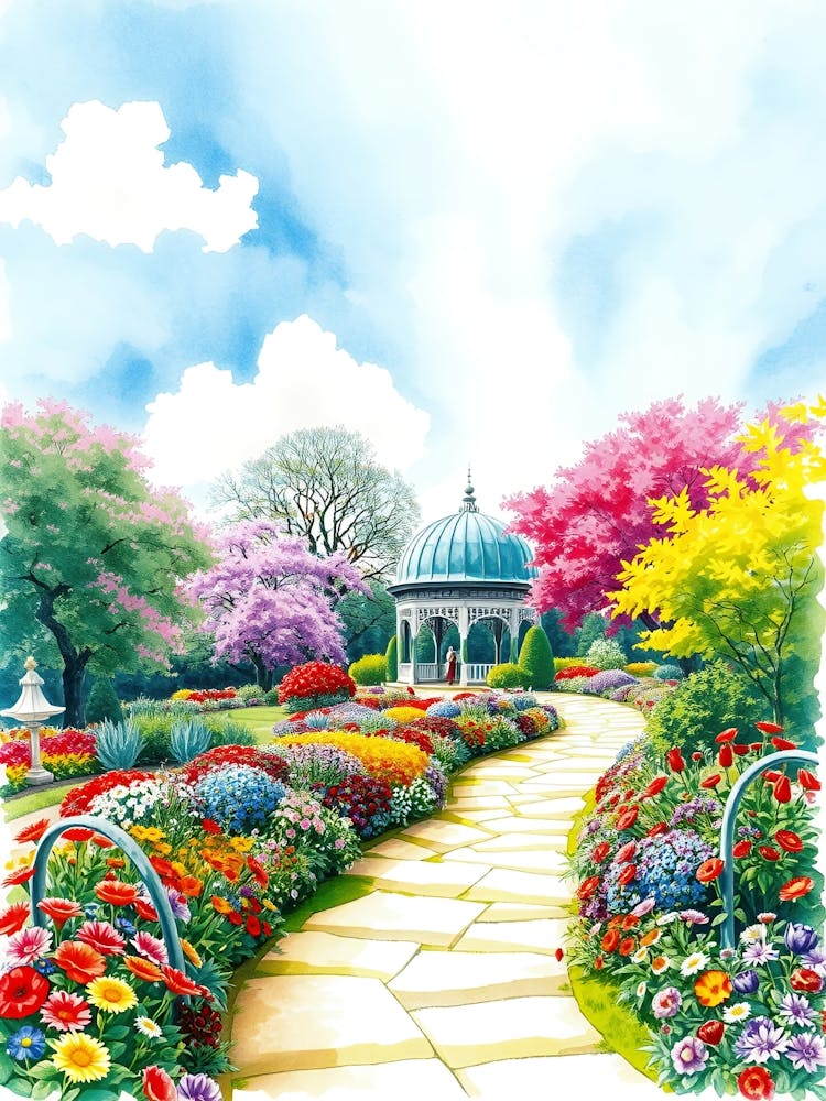 Gazebo In The Garden