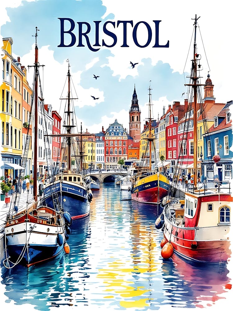 Bristol Retro Vintage Travel V 02