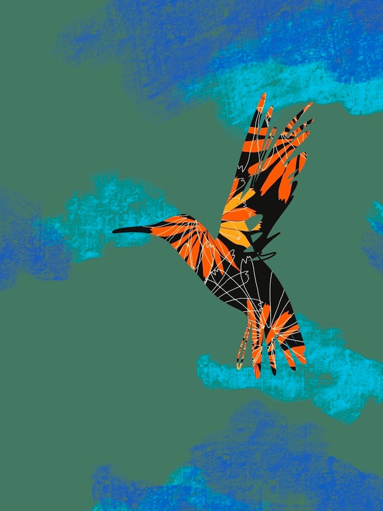 The floral bird