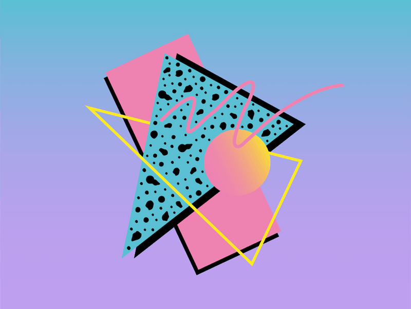 Memphis Pattern Retro Dreamwave 80s Nostalgia Artwork