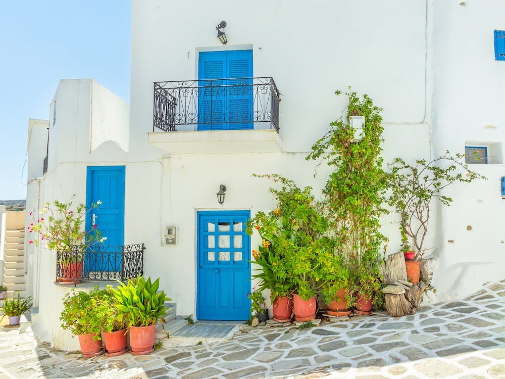 Blue And White House In Paros 1