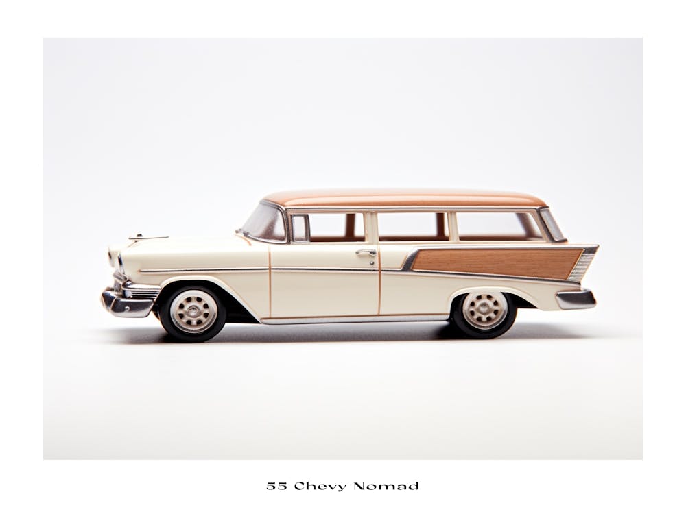 Toy Car 55 Chevy Nomad Neutral Poster