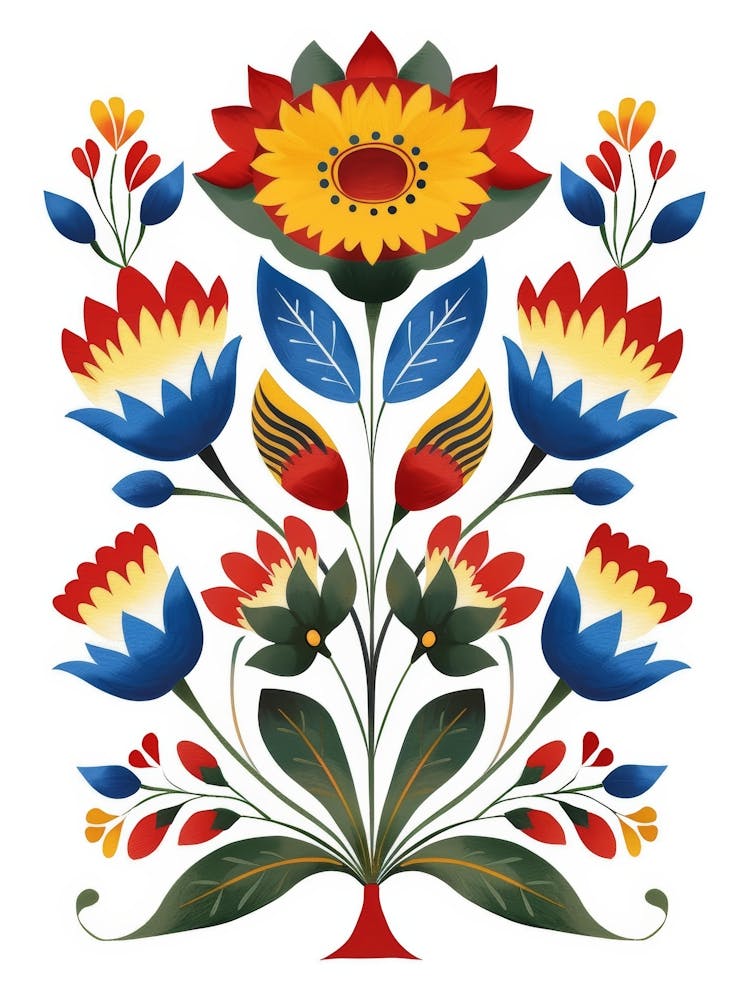 Traditional Poland Folk Art