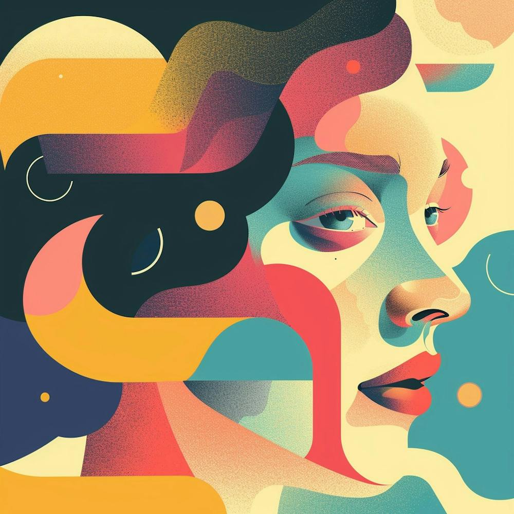 Abstract Portrait Of A Woman 6