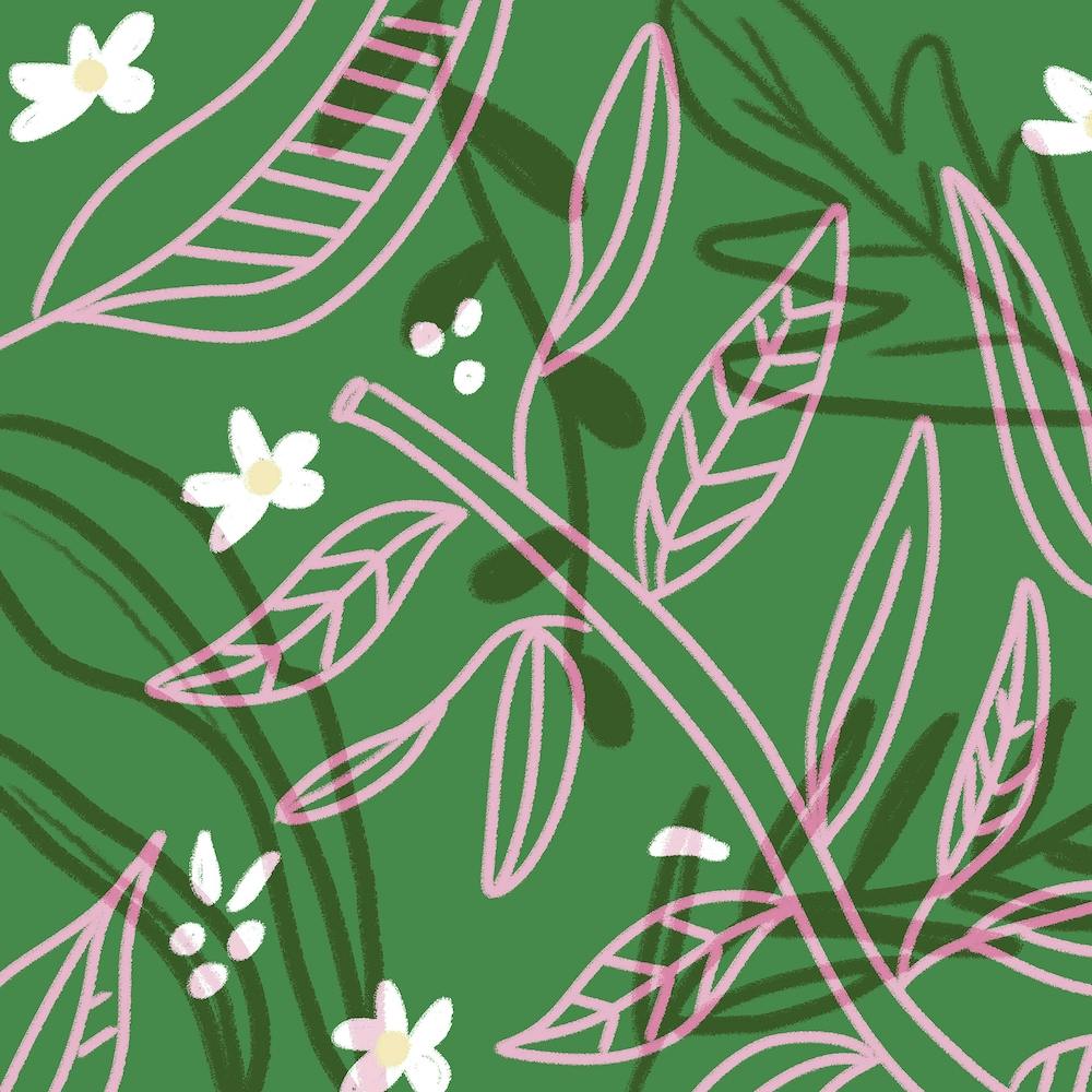 Spring Floral Square