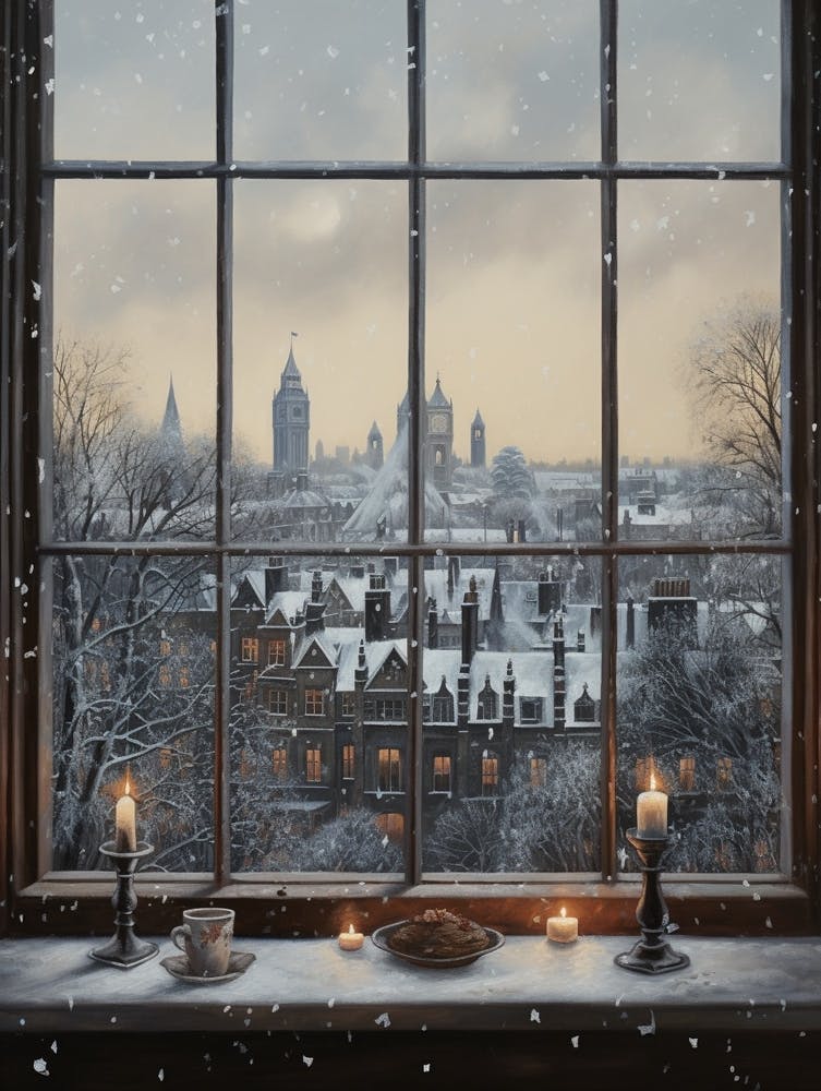 Winter Cityscape London United Kingdom 8