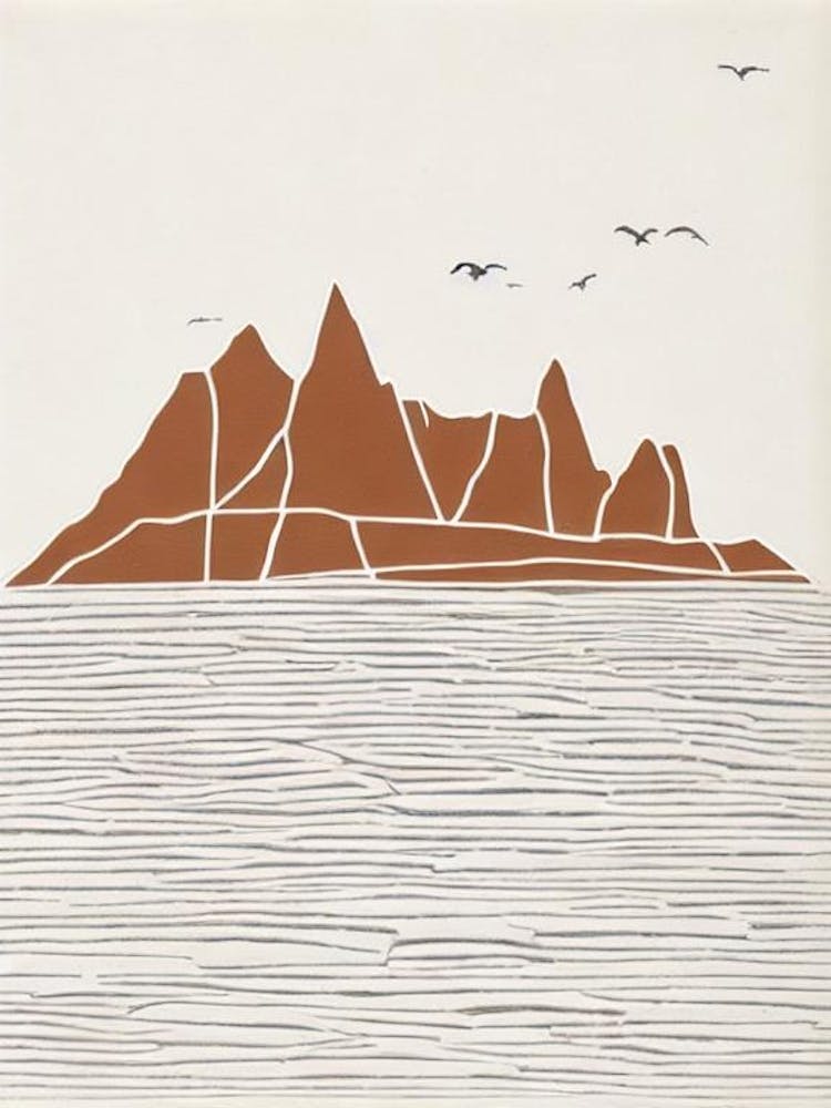 Angel Falls Venezuela Boho Landmark Illustration