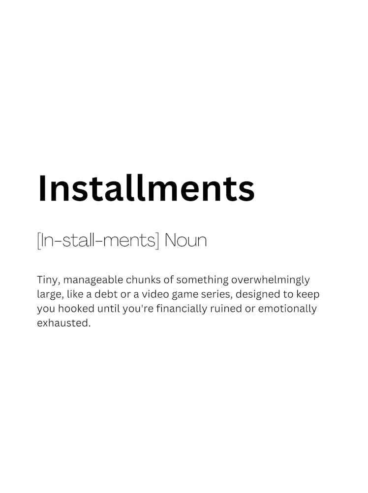 Installments Definition Meaning