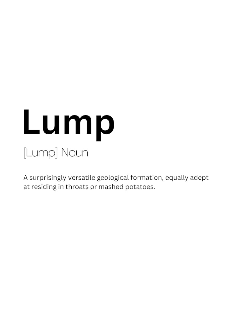 Lump Definition Meaning
