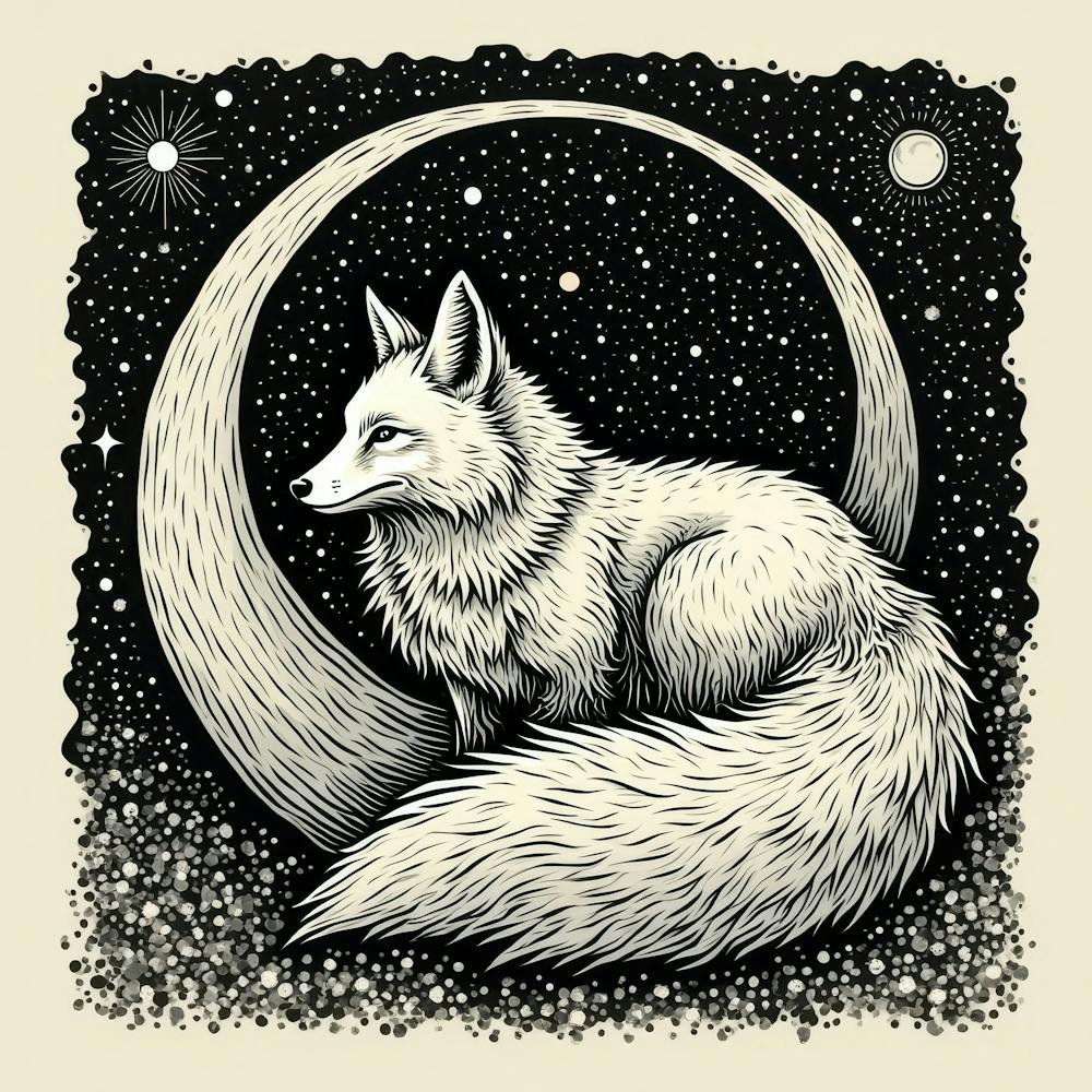 Fox On The Moon