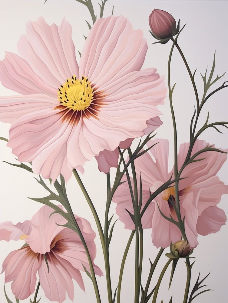 Floral Illustration Cosmos 1