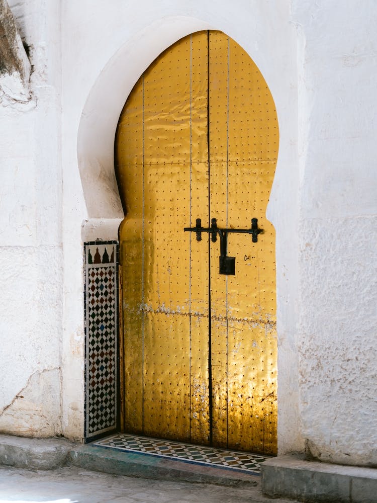 Goldene Tür in Fes, Morocco | Farbenfrohe Reisefotografie