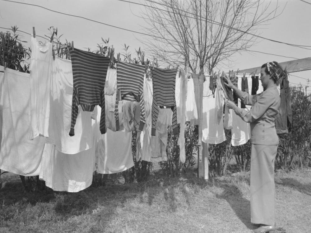 Washday At The Fsa (Farm Security Administration) Camelback Farms, Phoenix, Arizona By Russell Lee 1