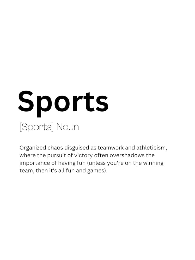 Sports Definition Meaning
