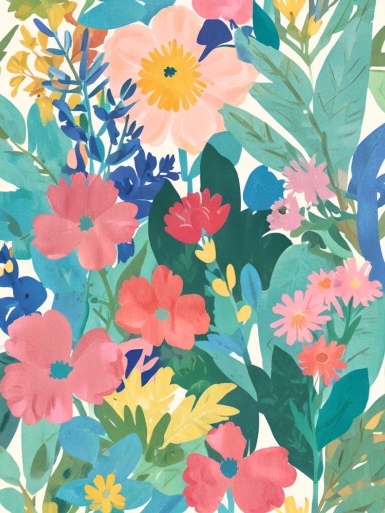Blumen-Tapete 1