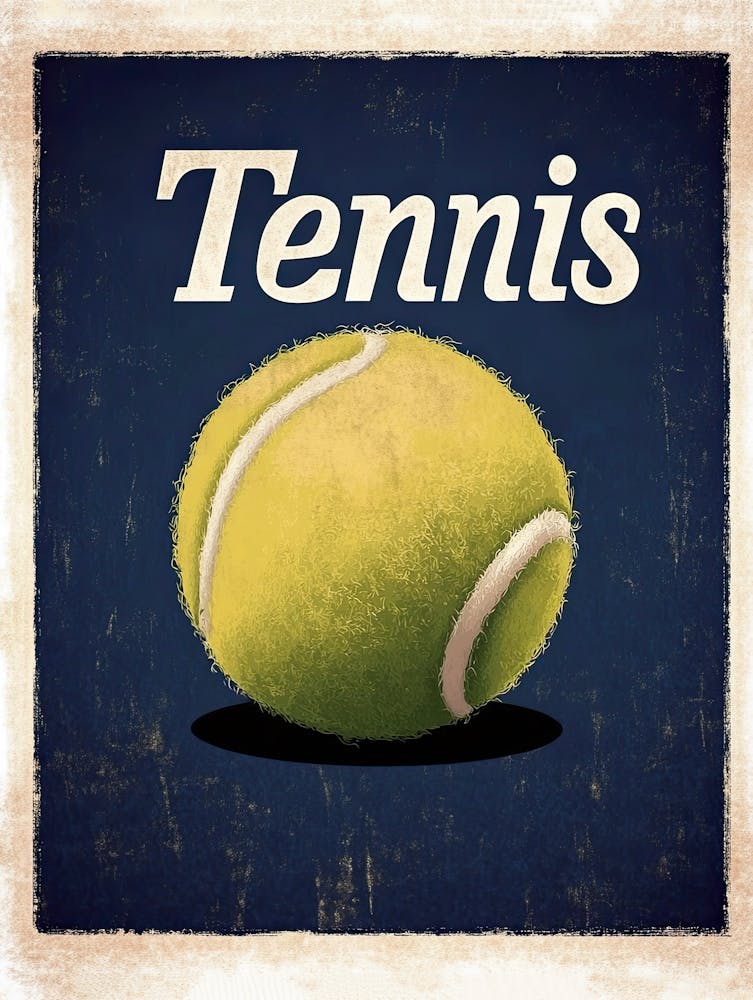 Tennis, Vintage Poster 1