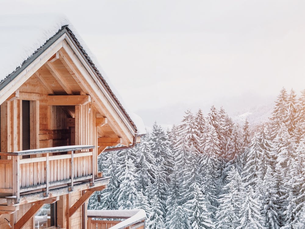 Warm Snowy Cabin
