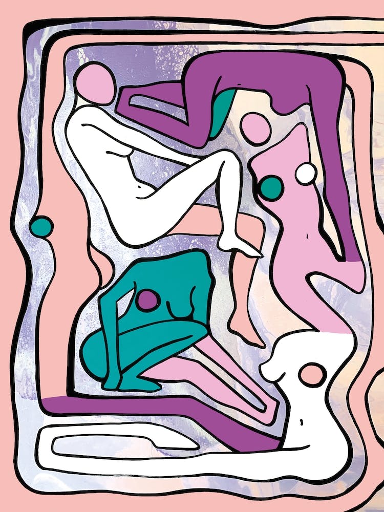 Ecstatic Nudes 6 Pastel