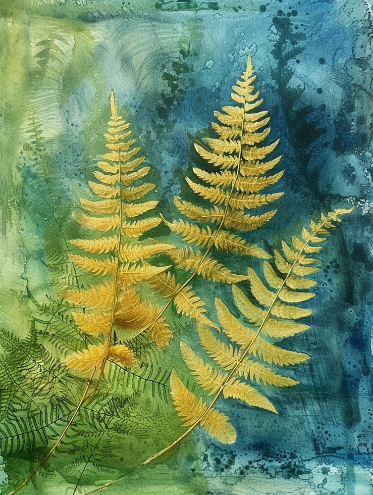 Marsh Fern Painting 2