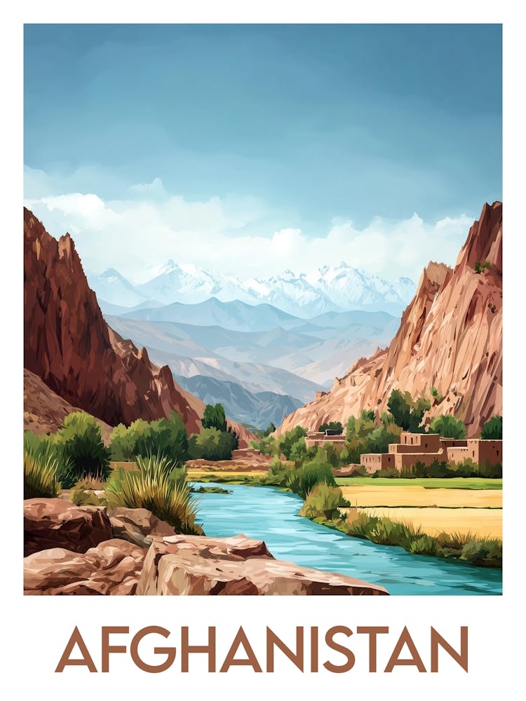 Affiche de voyage Afghanistan