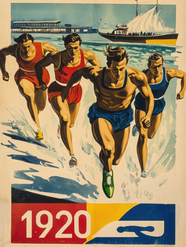Aihrgdesign A Vintage Sports Poster For The 1920 Antwerp Olym E2e97b5b 2ede 442b 9249 4a932eac059f 0