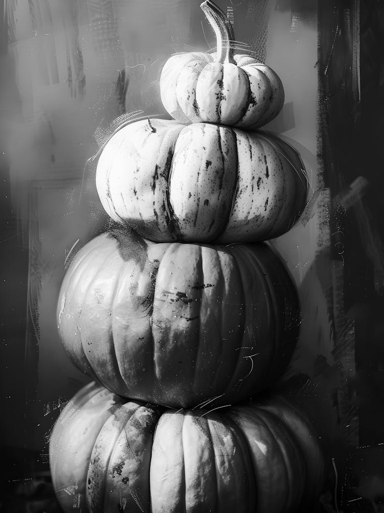 Black And White Pumpkins 6