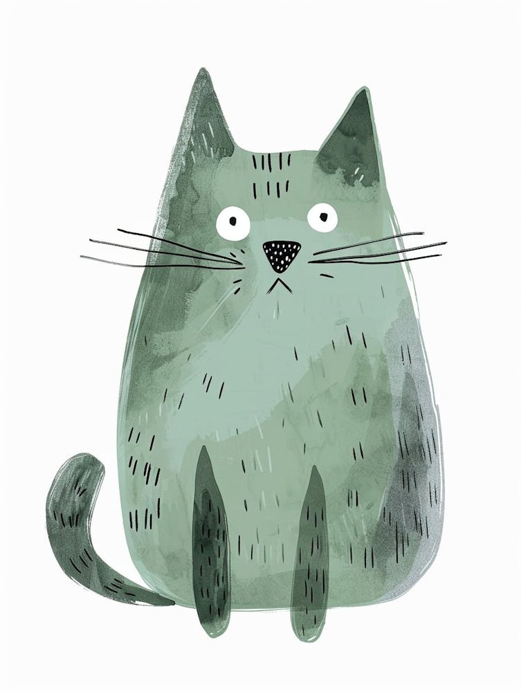 Thai Cat Clipart Illustration 1