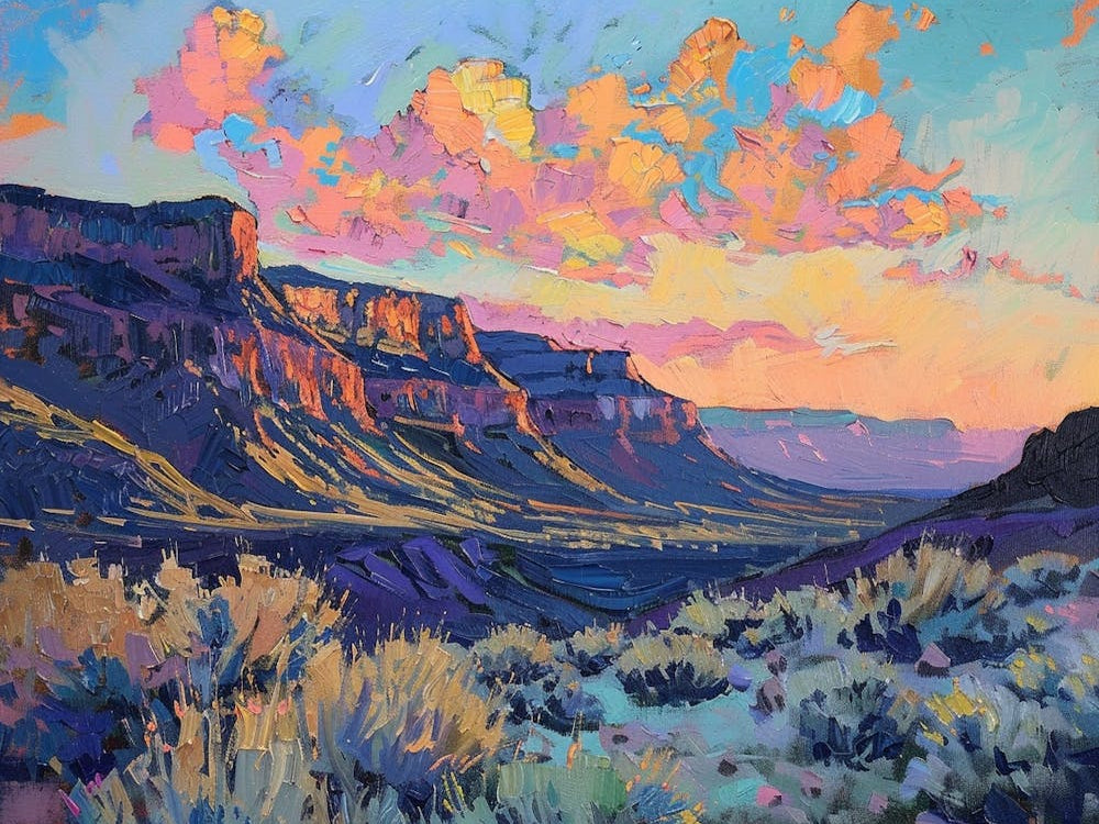 Western Sunset Landscapes Nevada 1